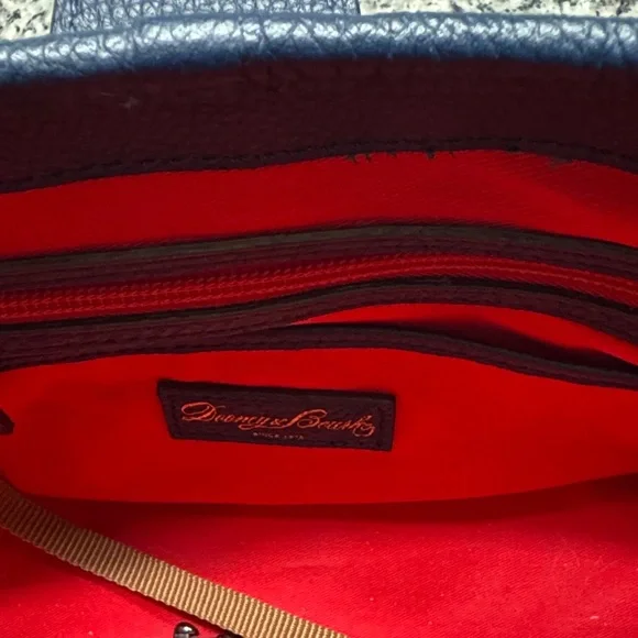 Dooney & Bourke Navy Blue Satchel - Picture 5 of 7